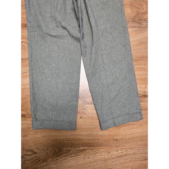 Vintage Polo Ralph Lauren Mens 31x32 Pants Checkered Pleated Gray Classic Style - Picture 7 of 16